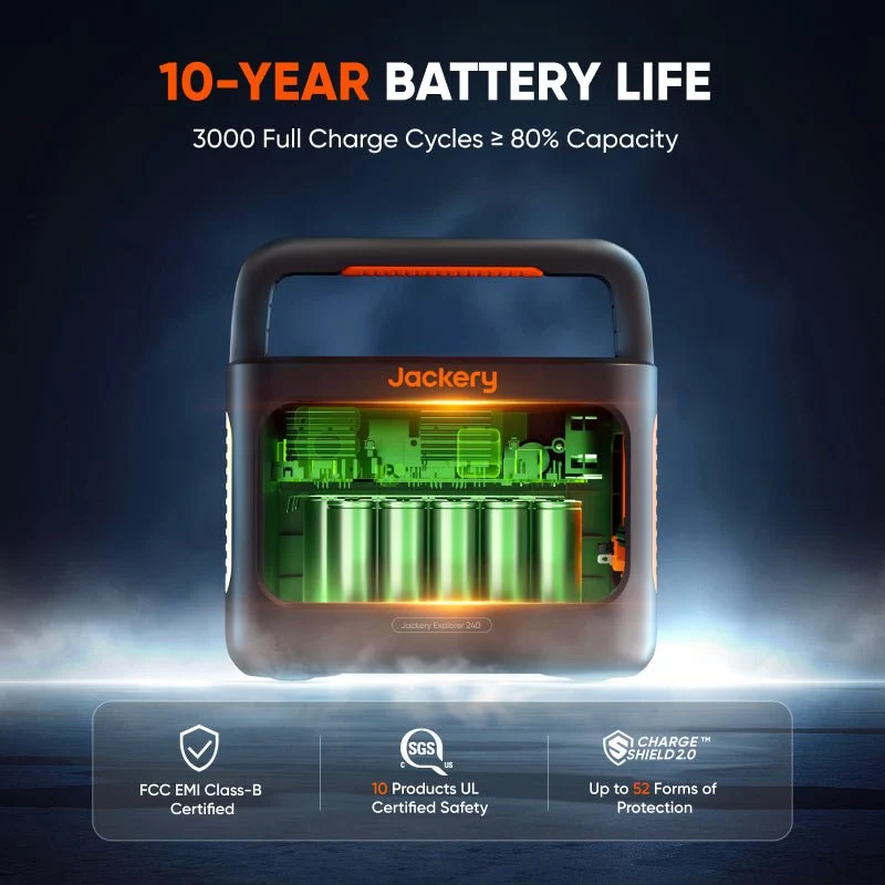 Jackery Explorer 240 v2 Portable Power Station 4 Jackery Explorer 240 v2 Portable Power Station